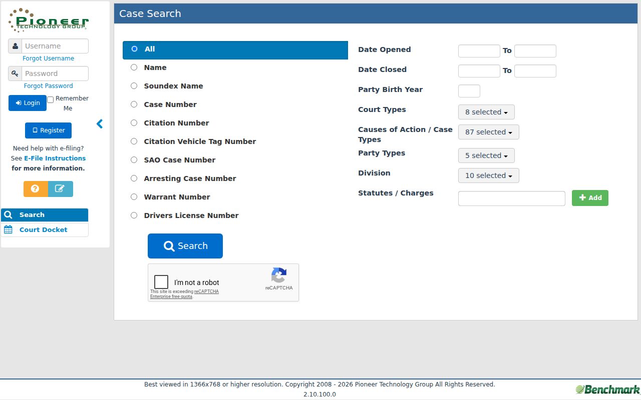 Warner Robins residents directory Houston Benchmark case search
