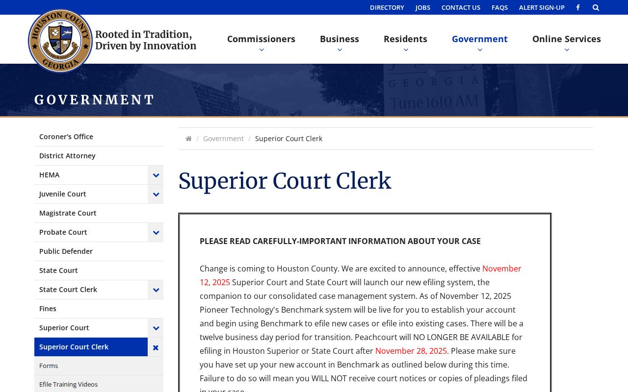 Warner Robins residents directory Houston Superior Court Clerk
